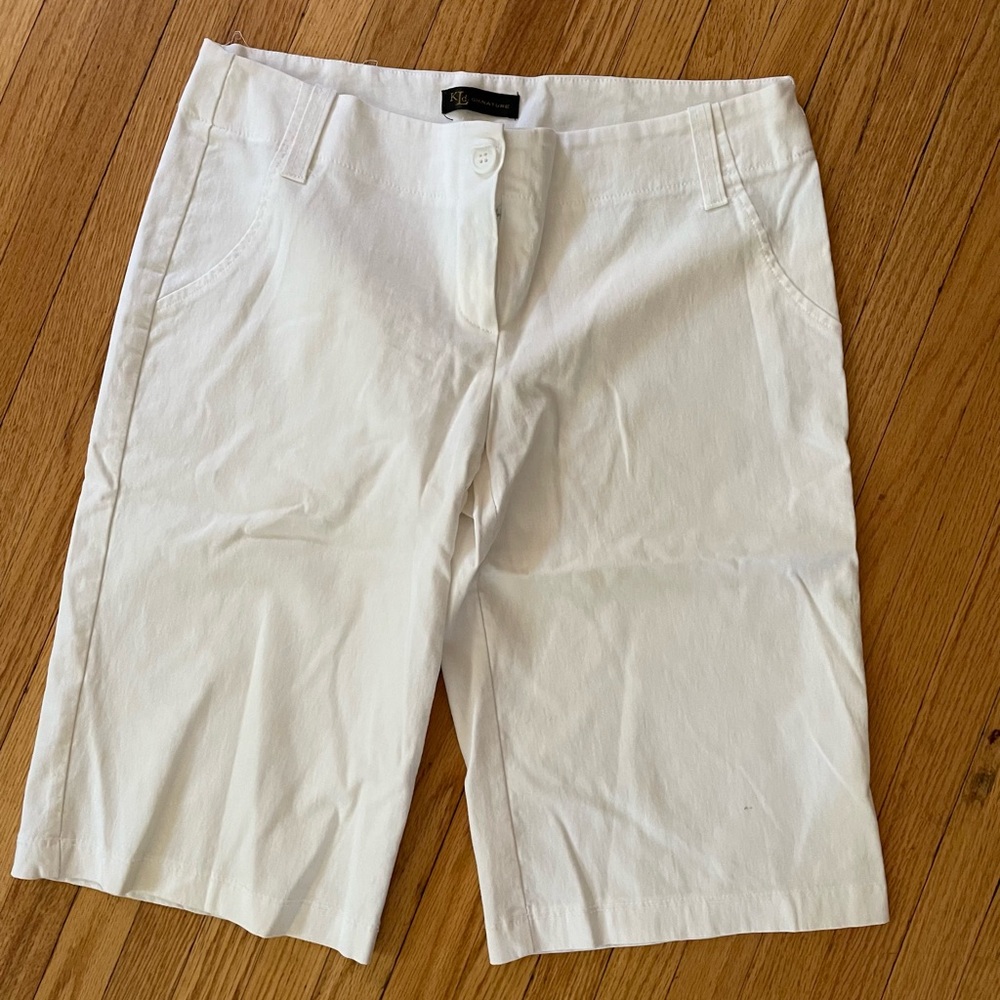 Kld White Bermuda Shorts - Juniors Large